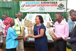 Governor Anne Waiguru launches Fertilizer Mashinani Initiative in Kirinyaga County.